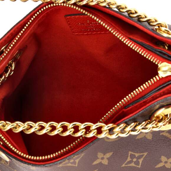 Surene Handbag Canvas With Leather Bb #215188L20B - Picture 5 of 8